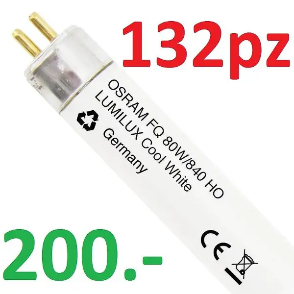132 Lampade / tubi fluorescenti / tubi neon T5 80W/840