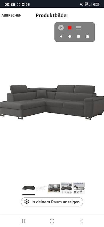 Ecksofa mit Schlaffunktion