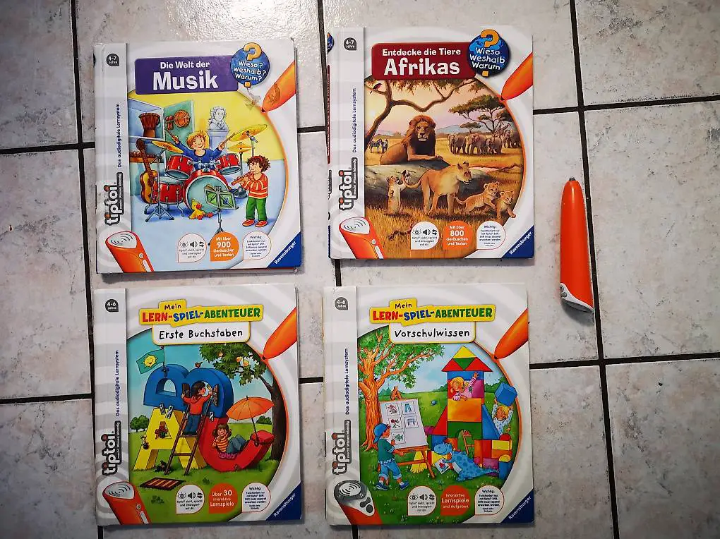 4 x Tip Toi Bücher mit Stift, vorschule, Musik