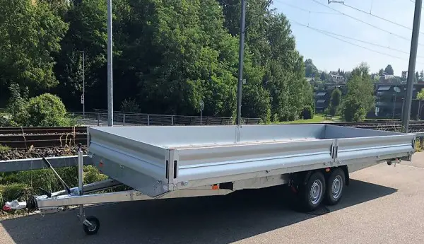  8m Anhänger Hochlader Vezeko Tandemachser 3500kg Anhänger