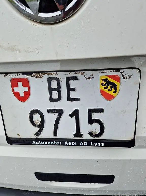 BE 9715 Kontrollschild Auto