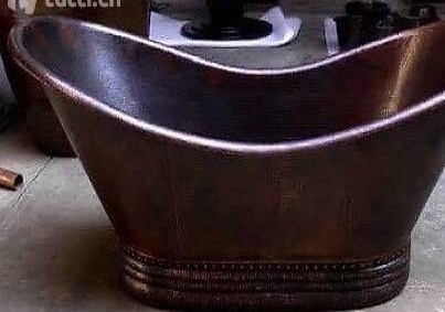  Freistehende Badewanne Wanne Kupfer Kupferwanne Becken Bad