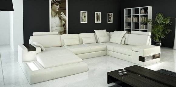  Ecksofa Couch Polster Couch Wohnlandschaft Eck Garnitur 9702