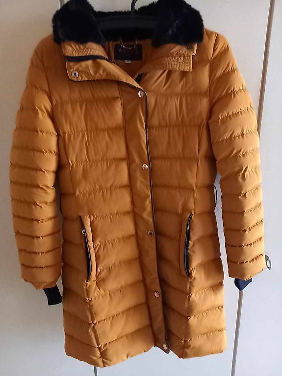 Steppmantel WULUX Paris Gr M, Kapuze+ Pelzkragen abnehmbar