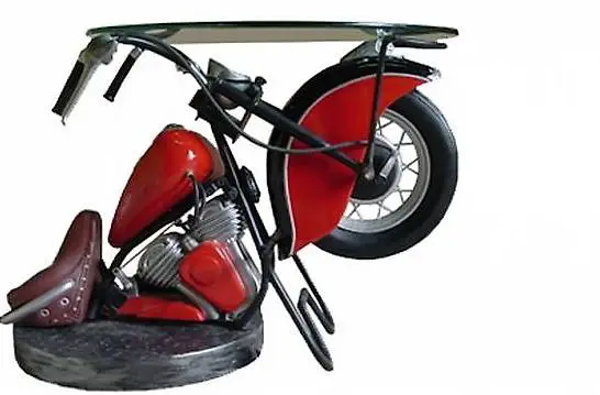 Vintage INDIAN Bike Tisch