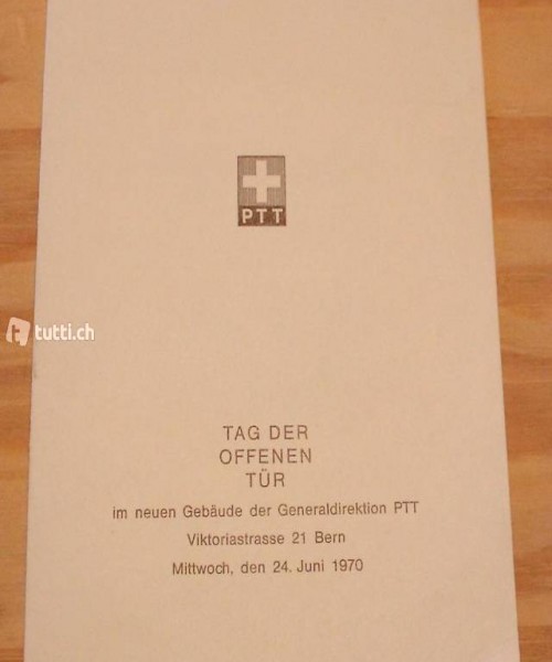 Rarität: PTT Tag der offenen Türe 1970