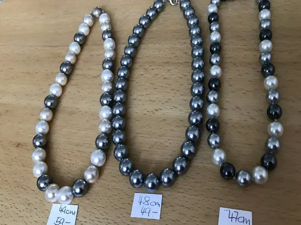 Ketten, Perlen, multicolor, uni, eigene Kreation