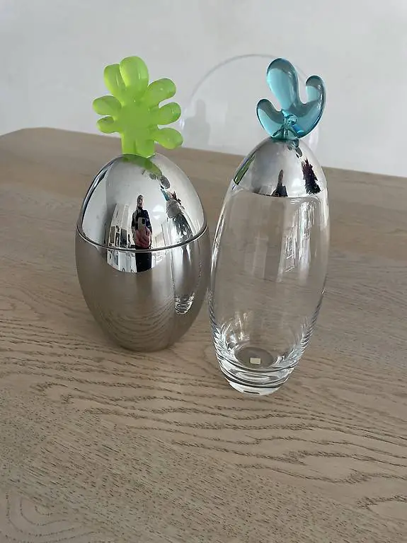 Alessi: aufbewahrungsdose und Öl Flasche