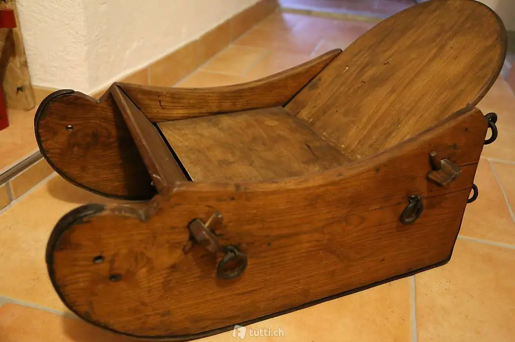 Holzschlitten (Kesselschlitten antik)