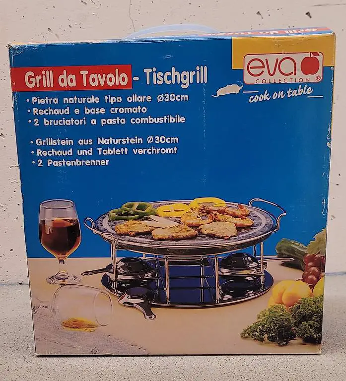 Tischgrill - Grillstein aus Naturstein 20cm