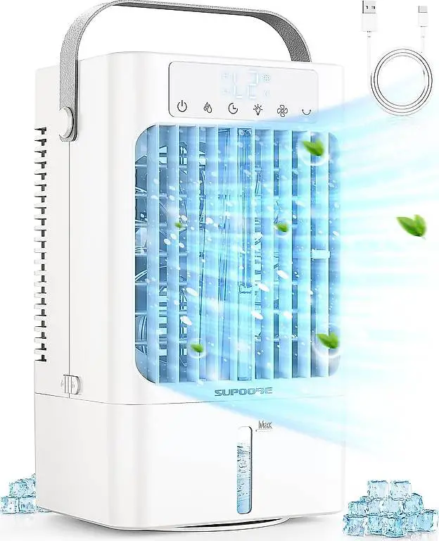 Klimaanlage Mobil, 4-in-1 Mobiles Klimagerät, 900ml Wasserta