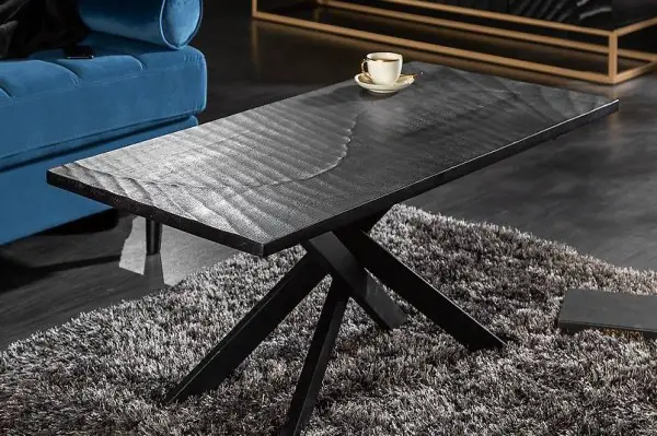  Massiver Couchtisch SCAR - 110cm schwarz