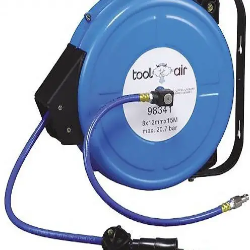  Rücklauf-Schlauchaufroller TOOLAIR 98341, l= 15 m, 8x12 mm