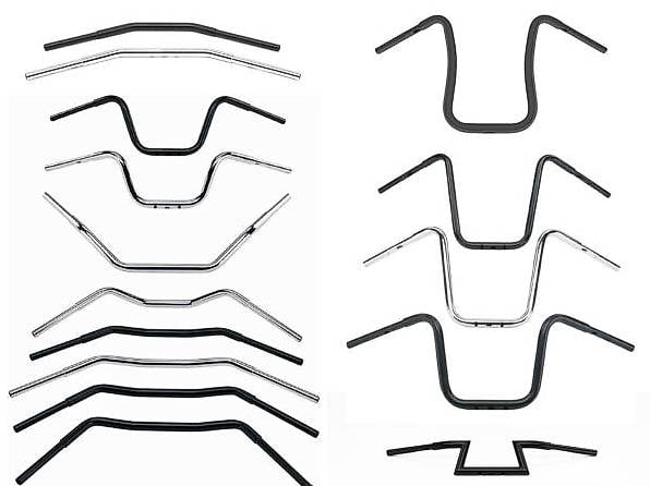 Fat Lenker Ø1.25" & Griffbereich Ø1" für HARLEY-DAVIDSON