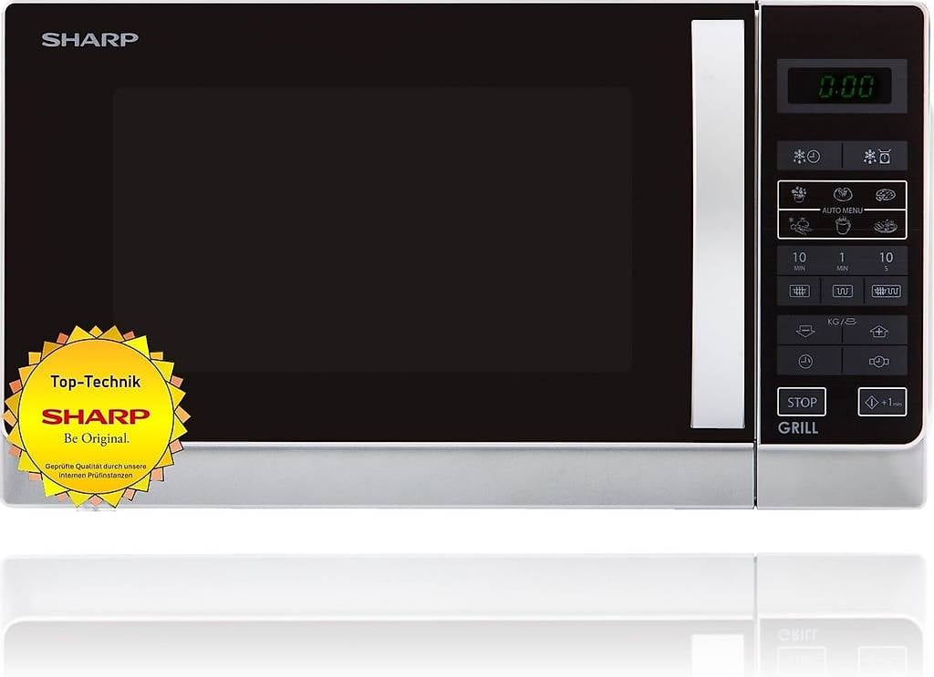 Sharp R642INW 2-in-1 Mikrowelle mit Grill/ 20 L/ 800 W/ 1000
