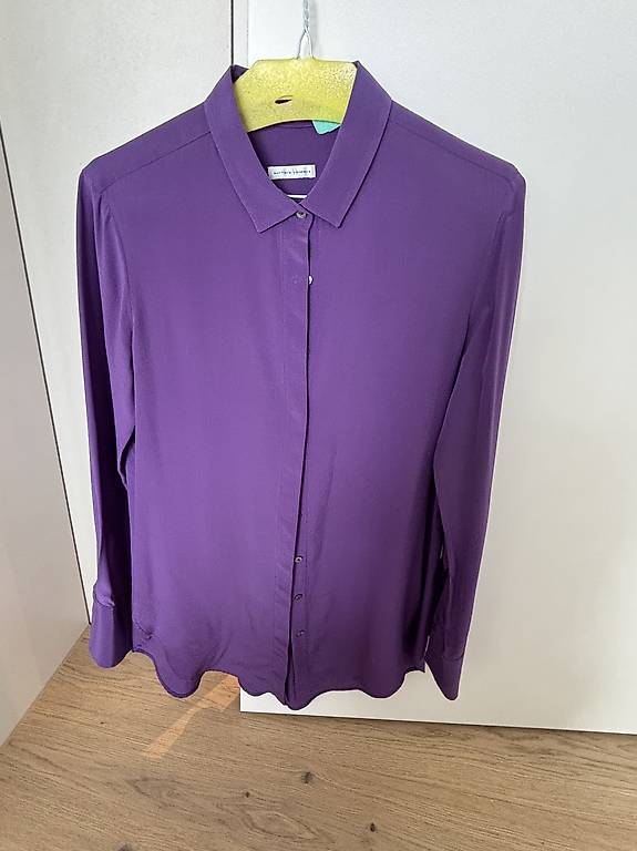 Seidenbluse violett