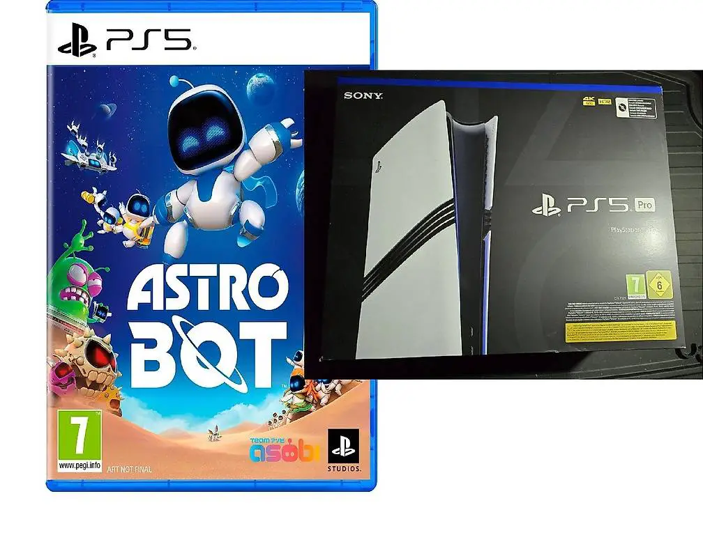 ps5 pro - playstation 5 pro + rgb + disc drive + 2 new games