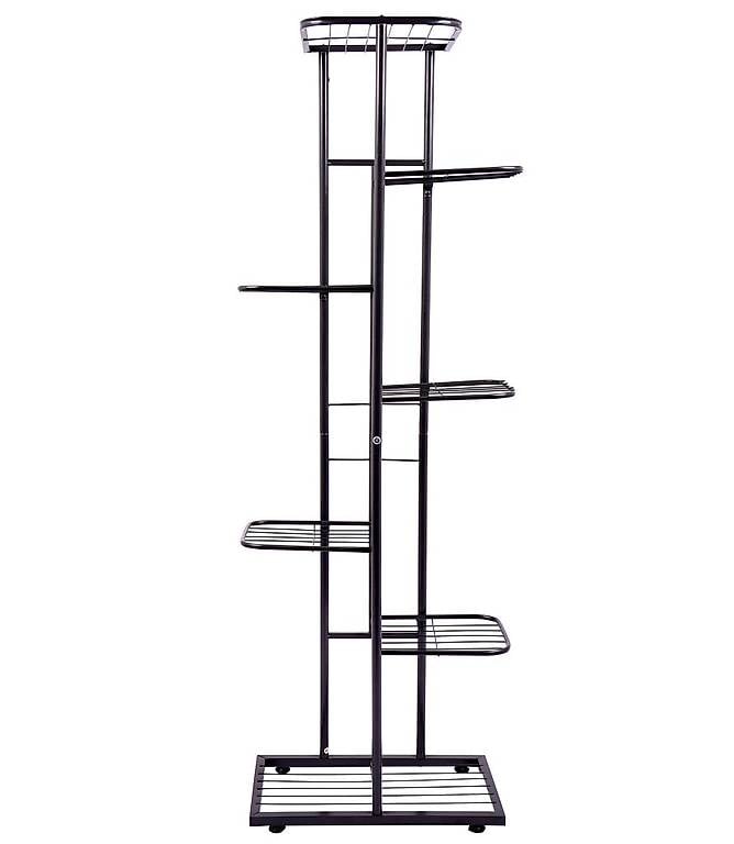 Pflanzenständer 126 x 43 x 22 cm schwarz