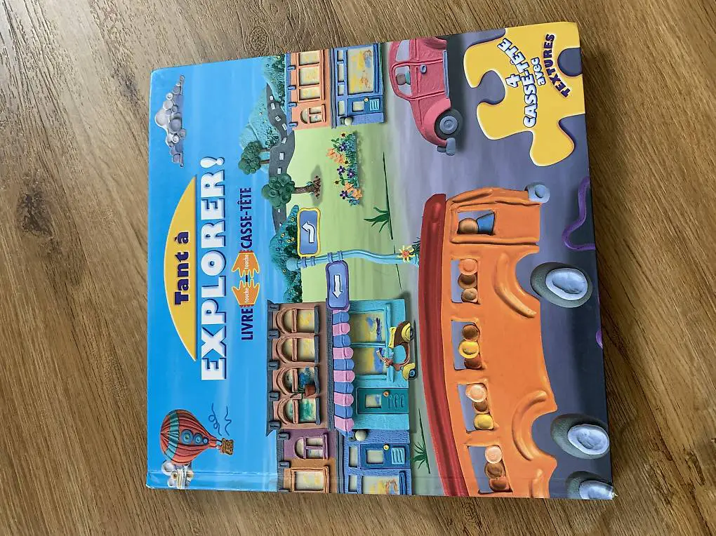 Puzzle Buch Kind Explorer Livre avec 4 x puzzle