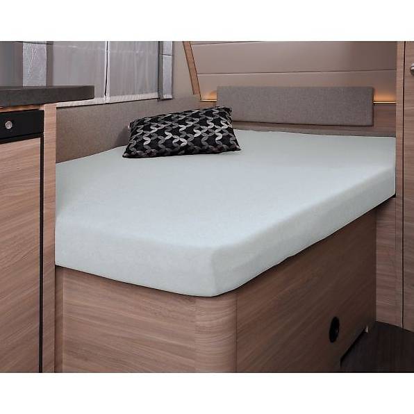 Molton-Stretch Schonbezug französisches Bett Wohnwage - NEU