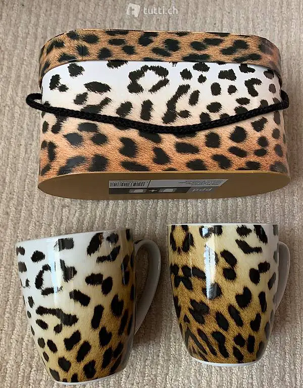 Neues Tassen Set im Leopard Design
