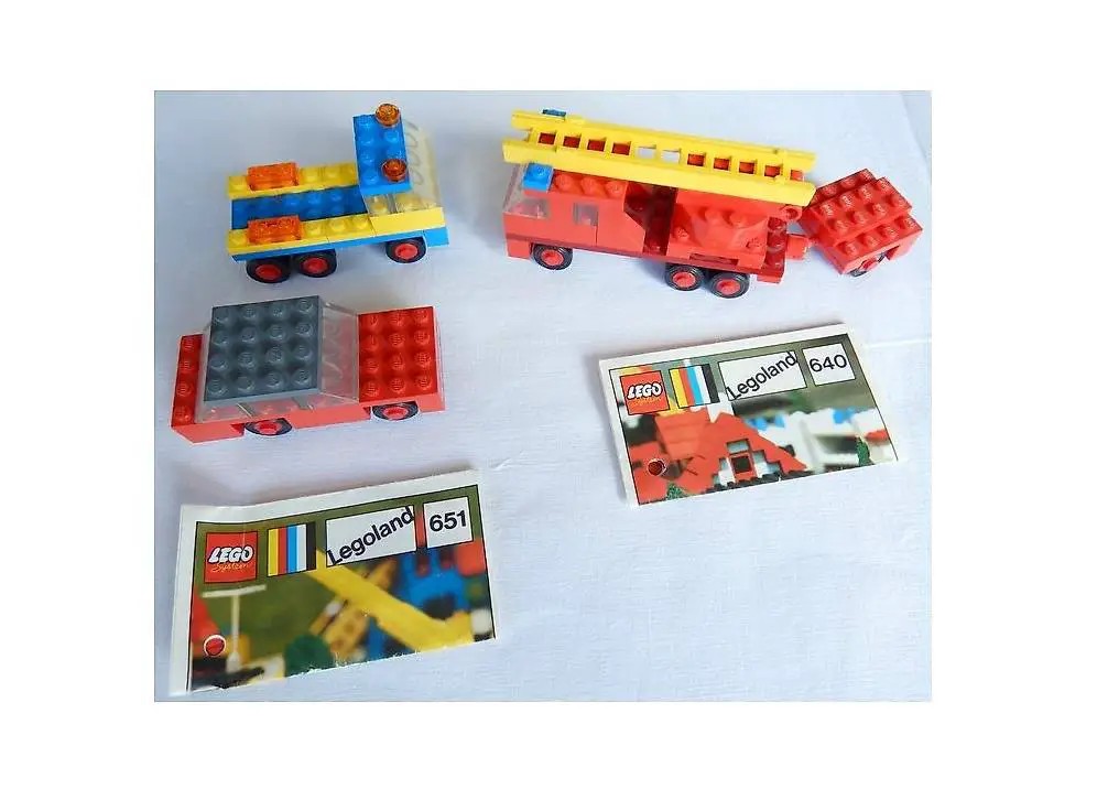 LEGO 640+651 Feuerwehr+Abschleppwagen