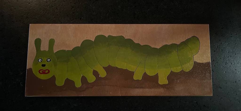 Puzzle Raupe Nimmersatt