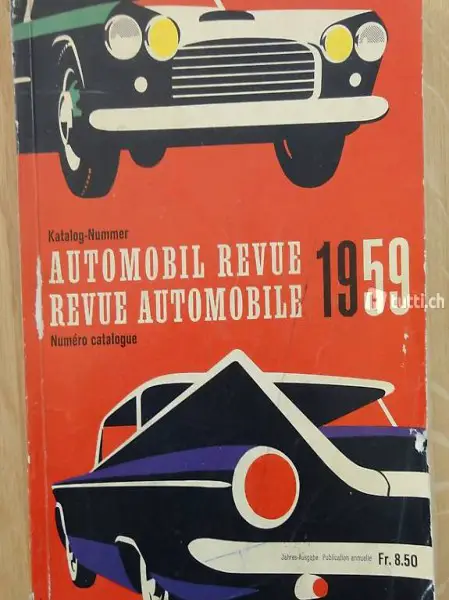 Automobil Revue Kataloge diverse Jahrgänge 50er - 90er Jahre