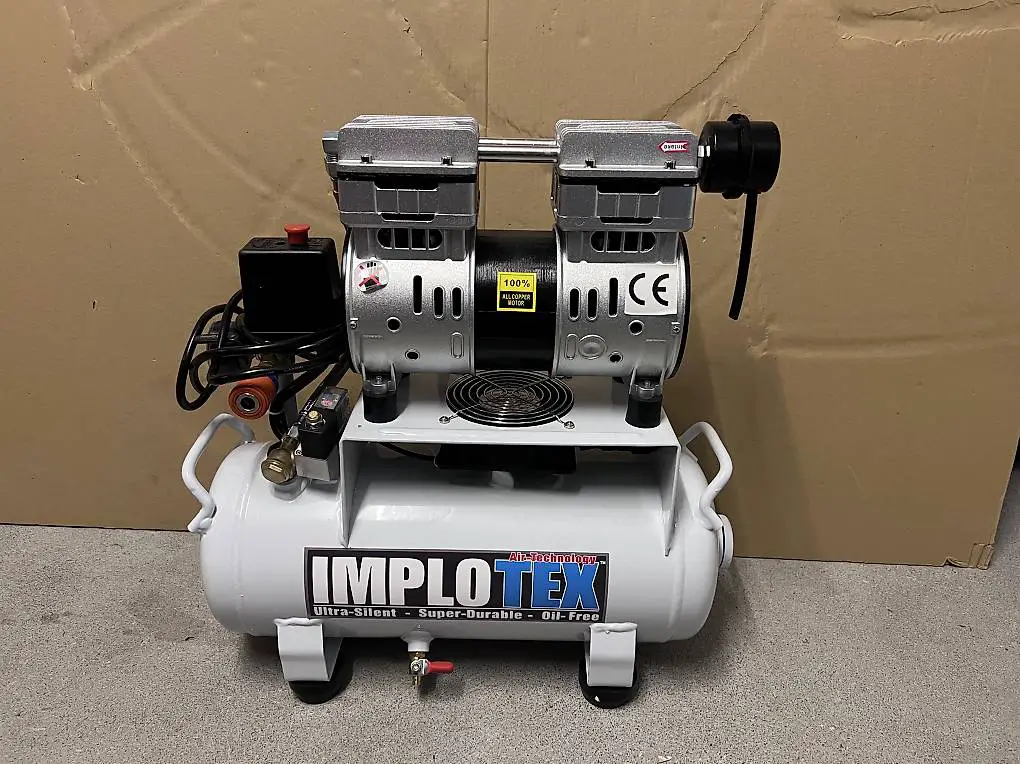 IMPLOTEX 850W Silent Flüsterkompressor Druckluftkompressor