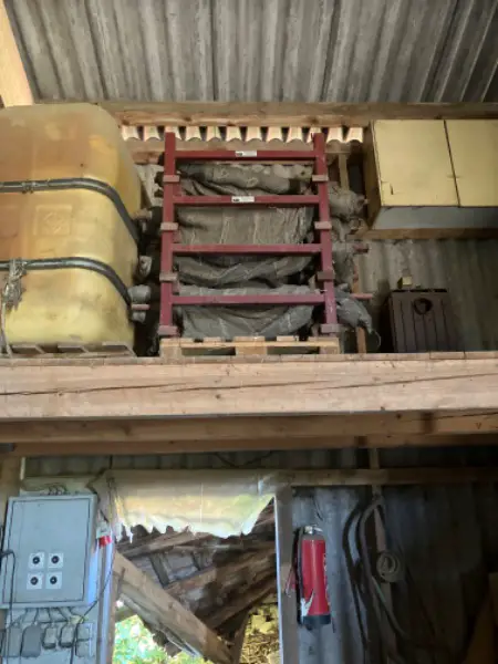 Saatgut -Kartoffelgestelle