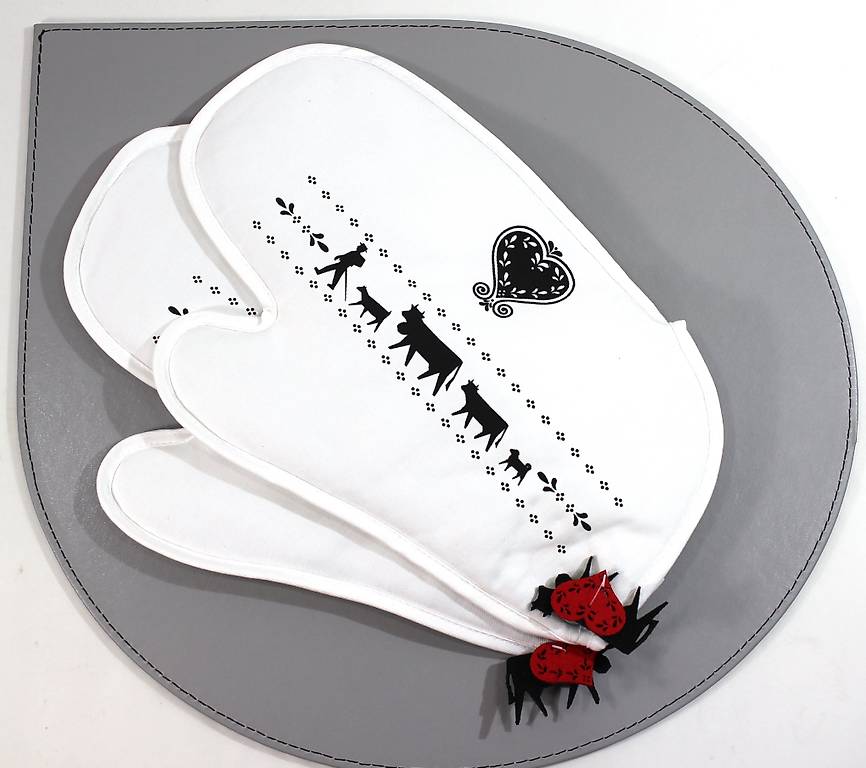 STEINLIN Topfhandschuh Alpaufzug 2er-Set