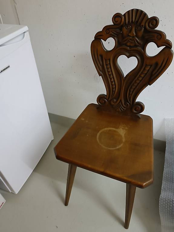 Echtholz Stuhl, Rarität & Unikat