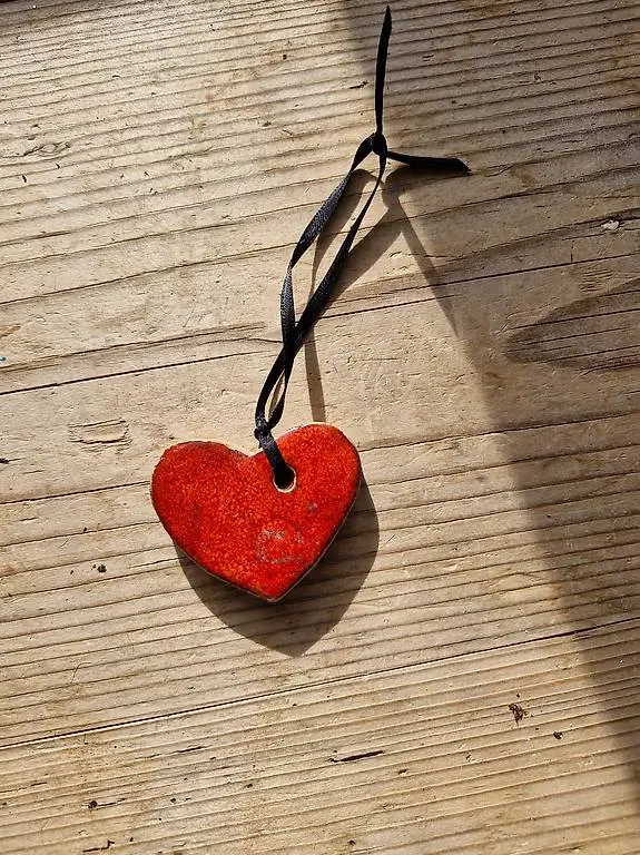 Herz rot Herzanhänger Deko