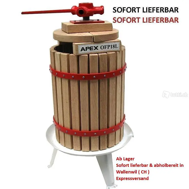  NEU Obstpresse Beerenpresse Weinpresse 18L Saftpresse