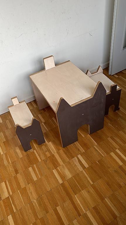 Kindertisch und stuhle mit flexible Nutzung (klein)