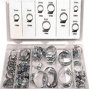  40-tlg. Schlauchklemmen Sortiment-Box