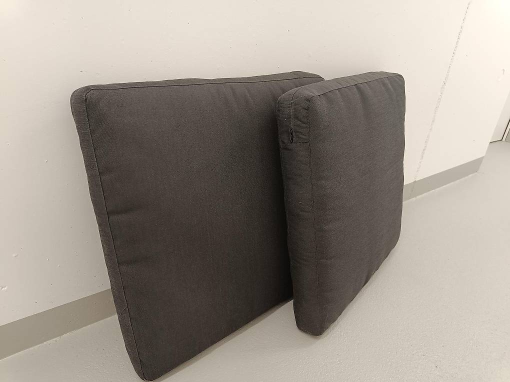 Sitzpolster/Sitzkissen anthrazit, 58x58cm