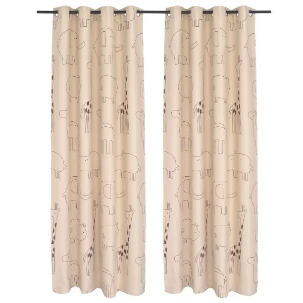  Verdunkelungsvorhang für Kinder Bedruckt 2 Stk 140x240 cm ..