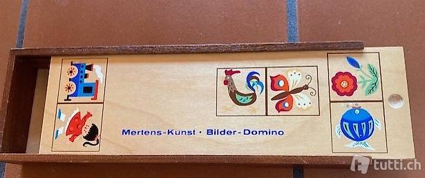 Bilder-Domino aus Holz