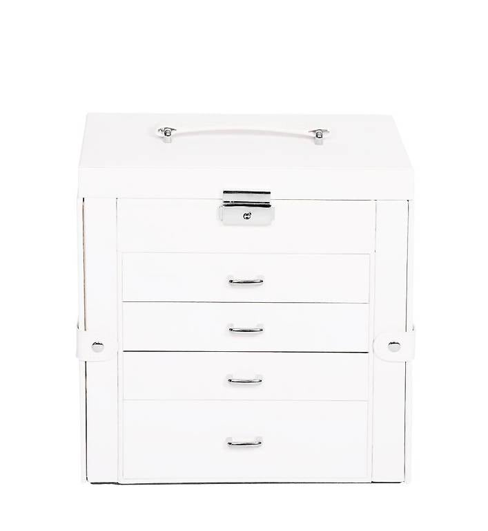 Schmuckkästchen abschliessbar weiss