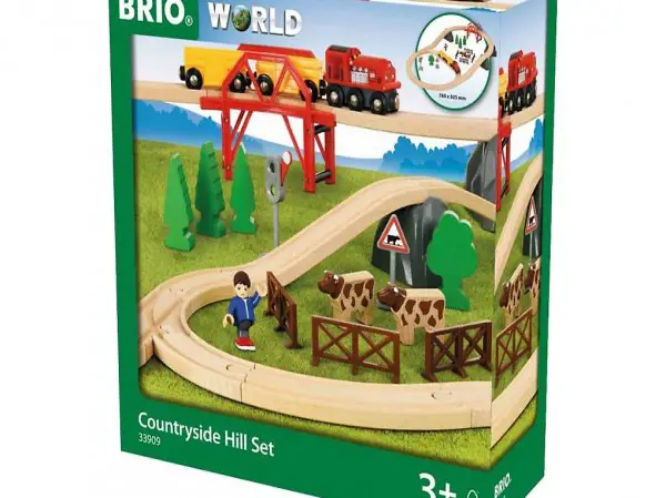 Brio, coffret de train en bois vie à la campagne 36 pièces