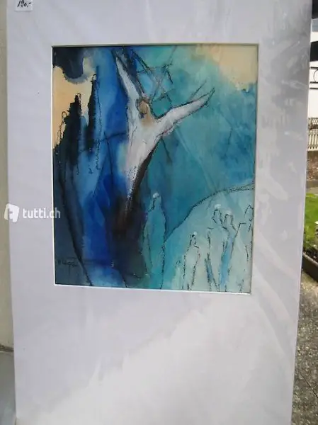 "Engel", Mischtechnik u.a. Aquarell