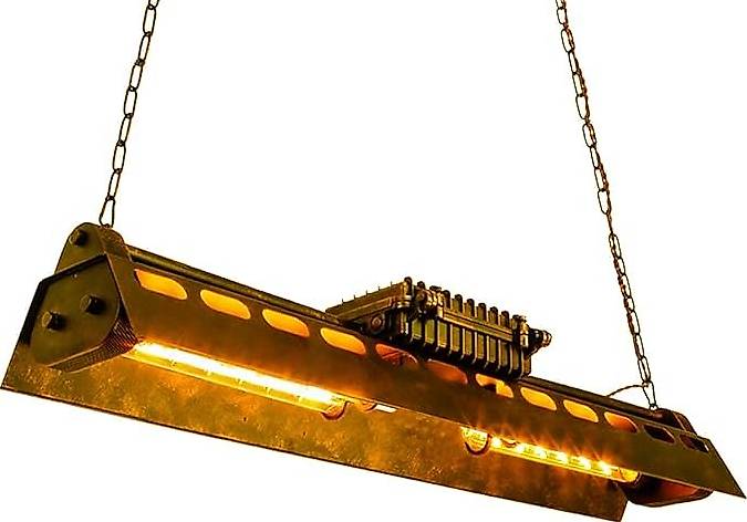 Vintage Pendelleuchte 95x95x14cm, 4x40W