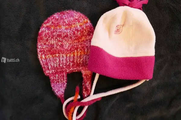 2 Babymützen / -kappen 0-3 Monate