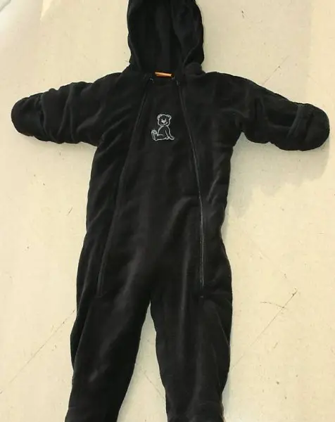 Plüsch-Overall, Gr. 62/68, NEU + gefüttert