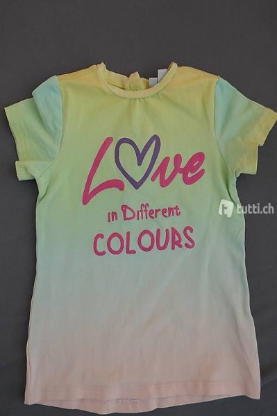 Hübsches buntes T-Shirt, Gr. 92