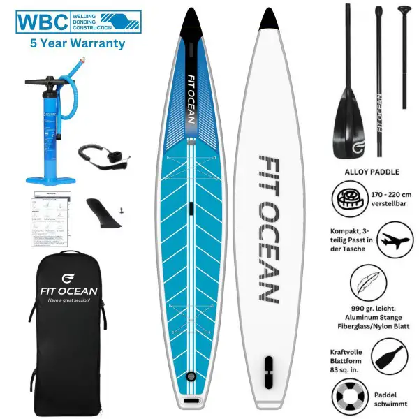 FIT OCEAN Force 14, aufblasbares Touring/Race SUP-Board