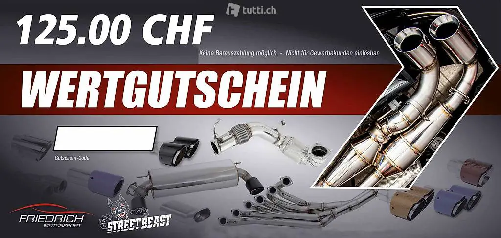  Geschenkgutschein 125 CHF