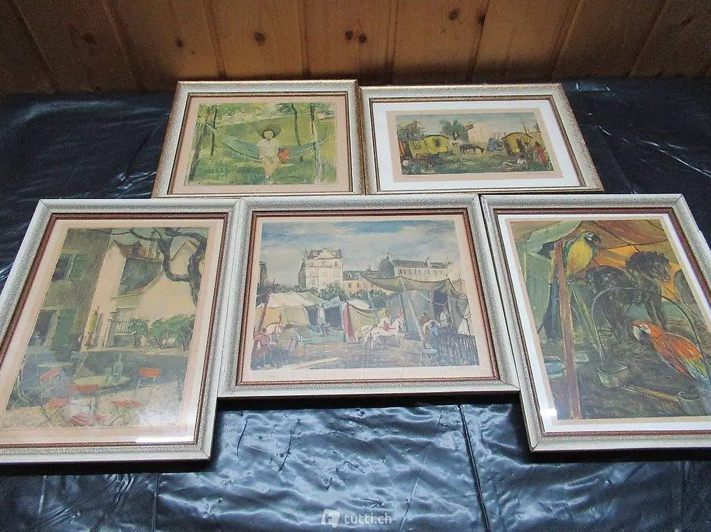  5 x Hans Schöllhorn Lithos handsigniert