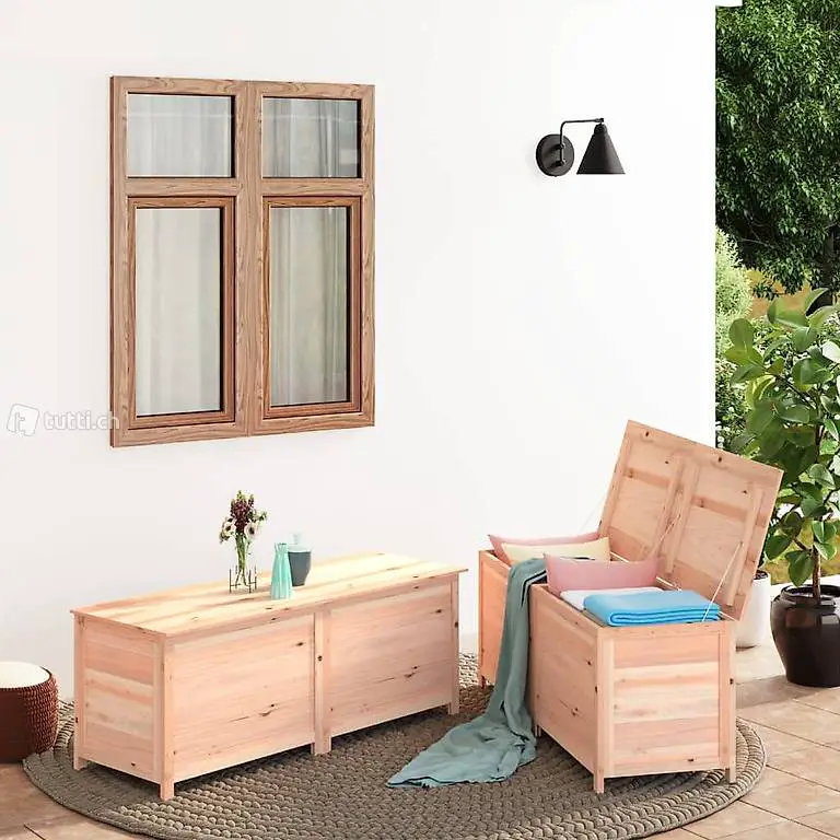  Outdoor-Kissenbox 150x50x56 cm Massivholz Tanne